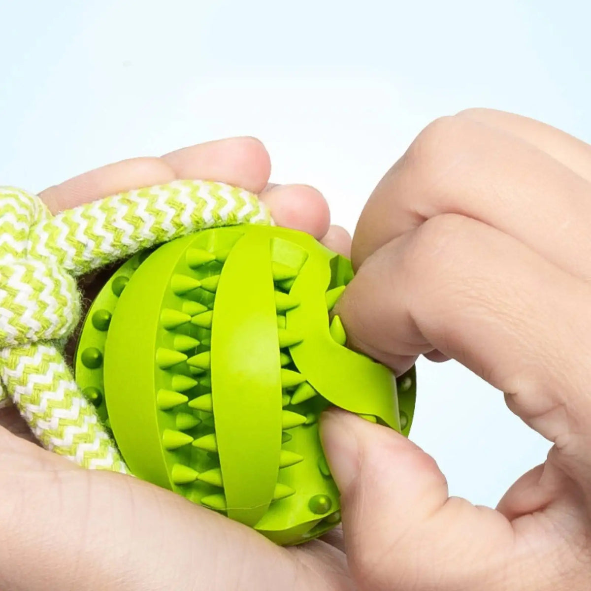 Touwbal met handvat